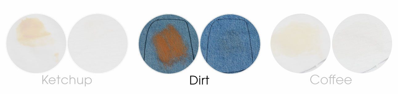 dirt before and after